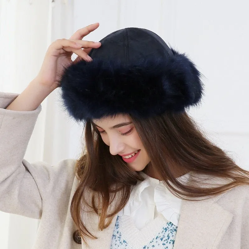 Ushanka Hat With Unqiue Faux Fur Design