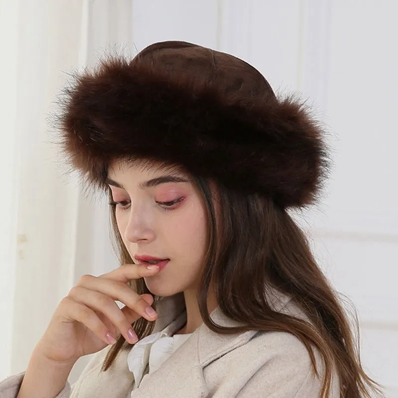 Ushanka Hat With Unqiue Faux Fur Design