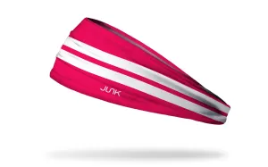 Varsity Stripe (Hot Pink) Headband