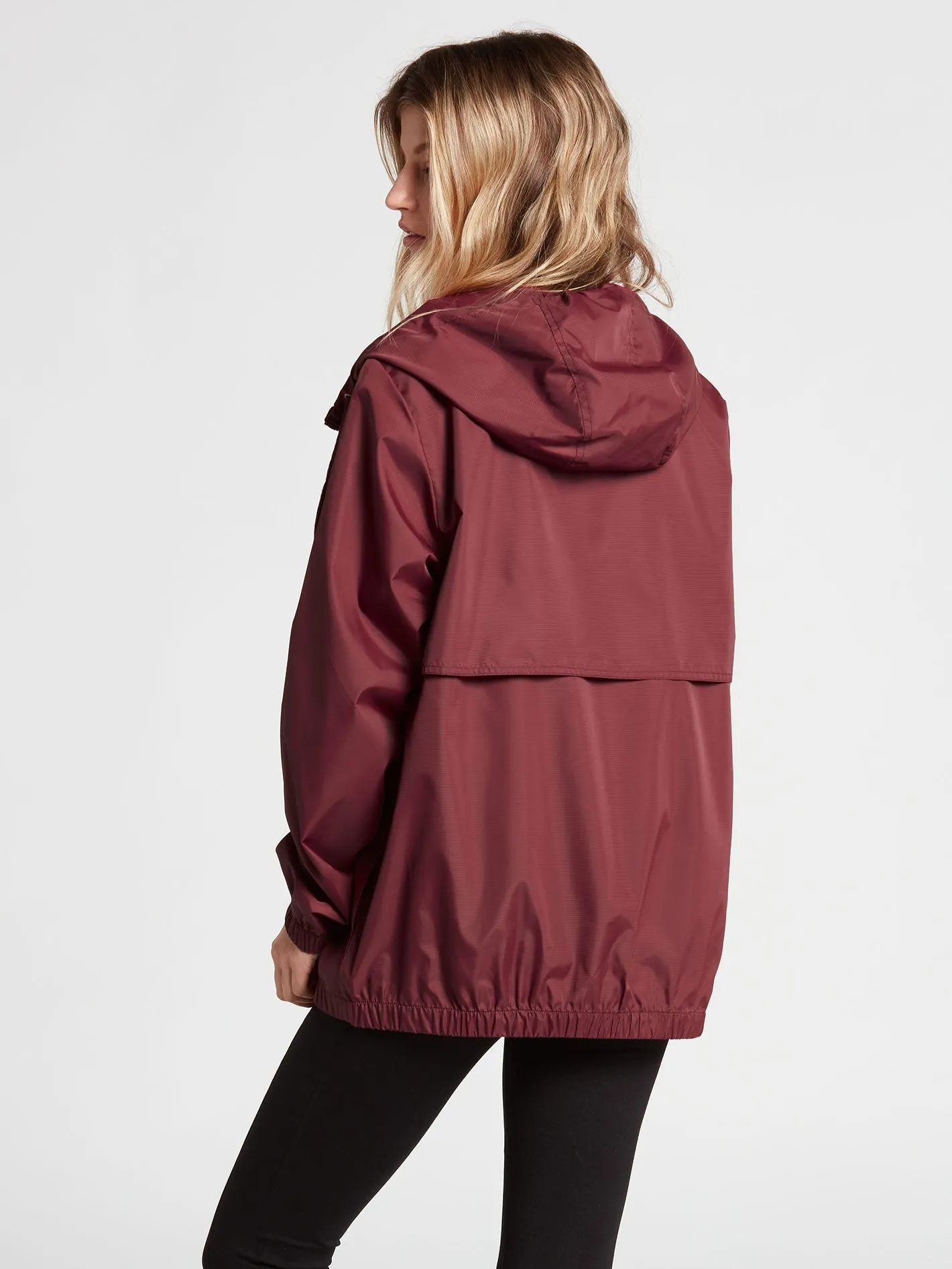 Wind It Up Windbreaker Jacket - Bark Brown