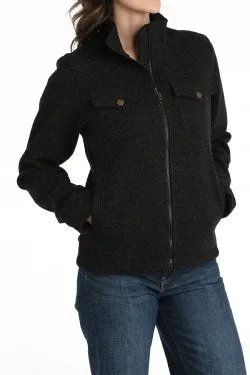 Women's Cinch Black Shirt Jacket