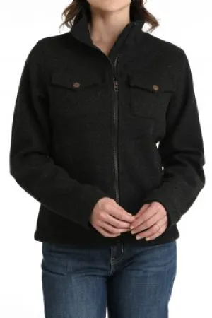 Women's Cinch Black Shirt Jacket