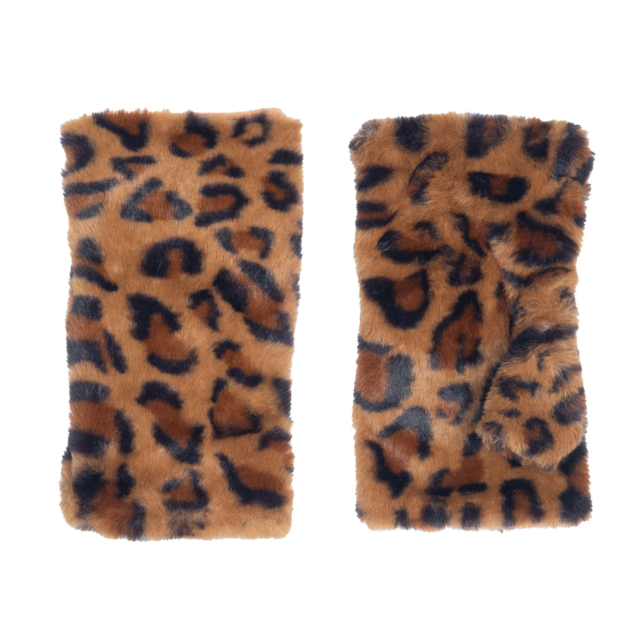 Women’s Fingerless Faux Fur Mittens