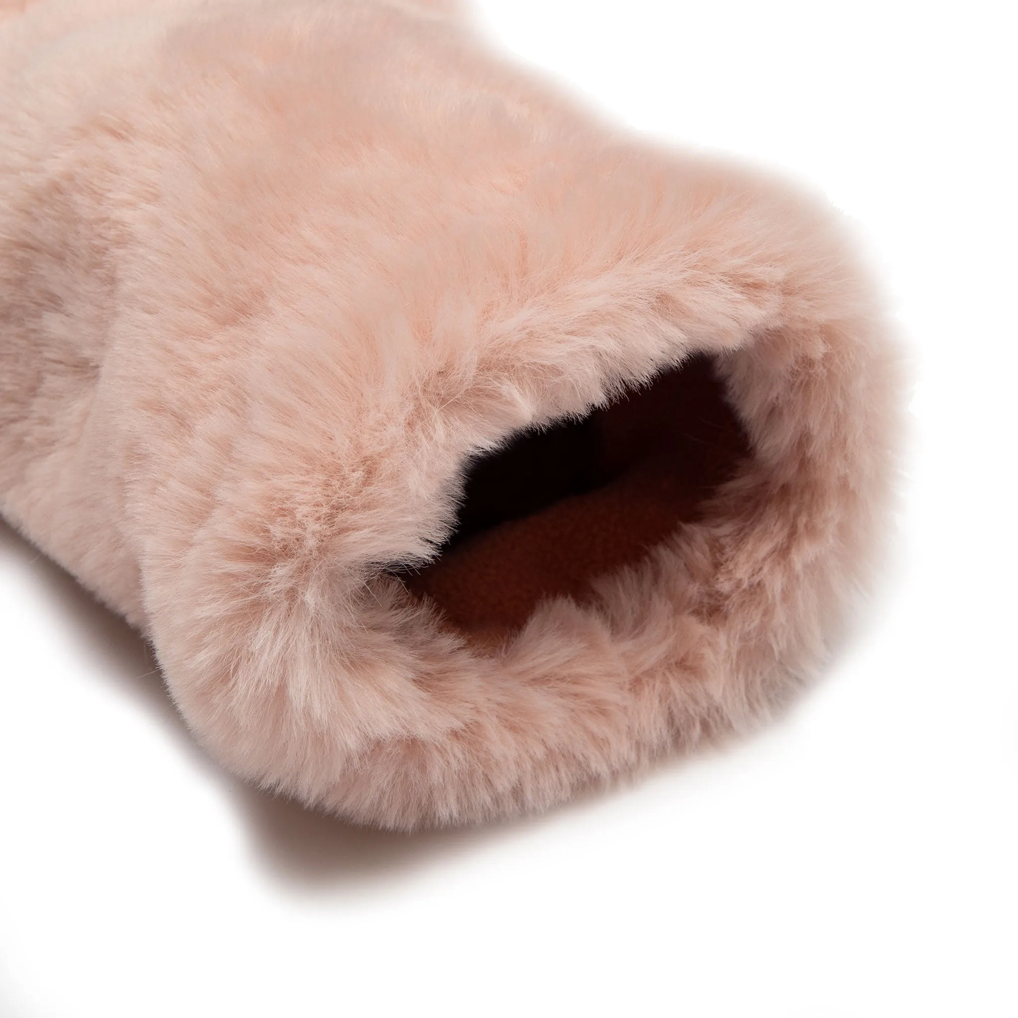 Women’s Fingerless Faux Fur Mittens