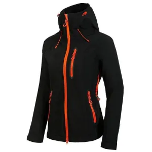 Women's Fluorescent Orange Zipper Windbreaker