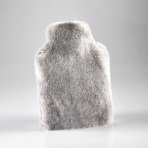 x2 Faux Fur Hot Water Bottles (THIS ONE   A SECOND COLOUR CHOICE) Silver Alaska Fox by Katrina Hampton