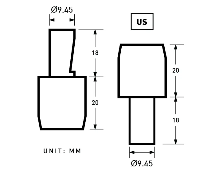 YKK | 15mm Convex Top S-spring Snap Fastener | YC15*SW35