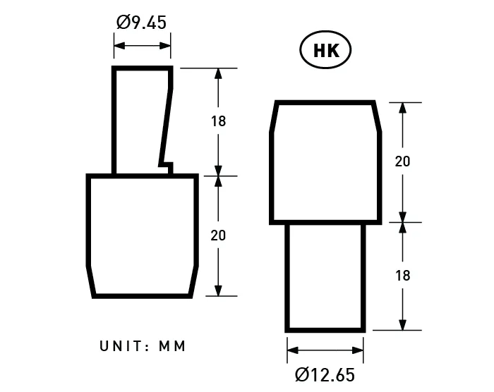 YKK | 15mm Convex Top S-spring Snap Fastener | YC15*SW35